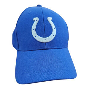 Colts NFL football OSFA hat adjustable 47brand blue white horseshoe